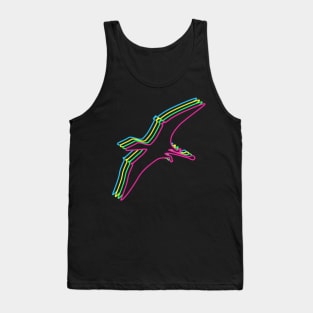 Pterosaur 80s Neon Tank Top